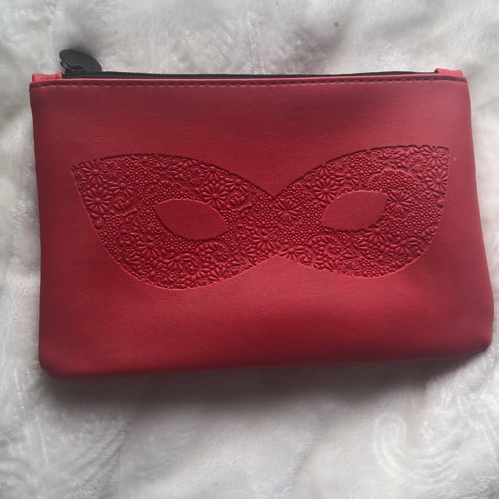 Ipsy red mask makeup bag